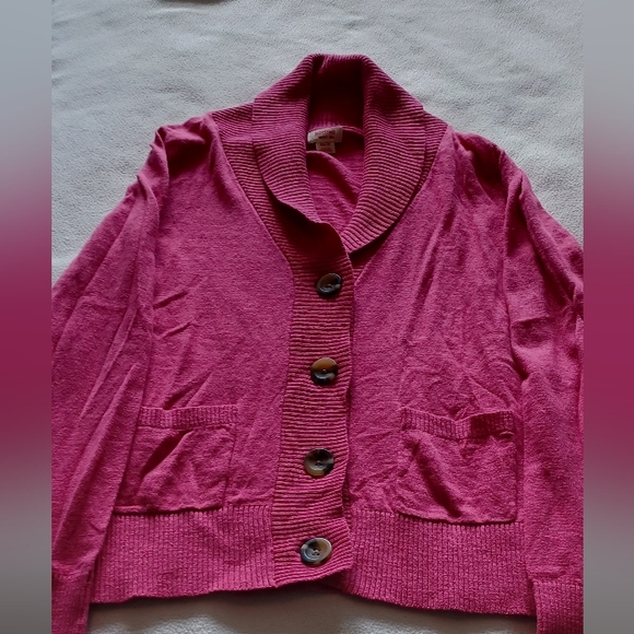 Button-up lapel collar cardigan (NWOT) - Picture 4 of 4